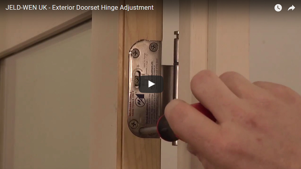 JELDWEN UK Exterior Doorset Hinge Adjustment JELDWEN UK Exterior Doorset Hinge Adjustment